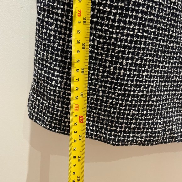 NWOT Navy/White Woven Boucle Sheath Dress 2 petite - Picture 4 of 9